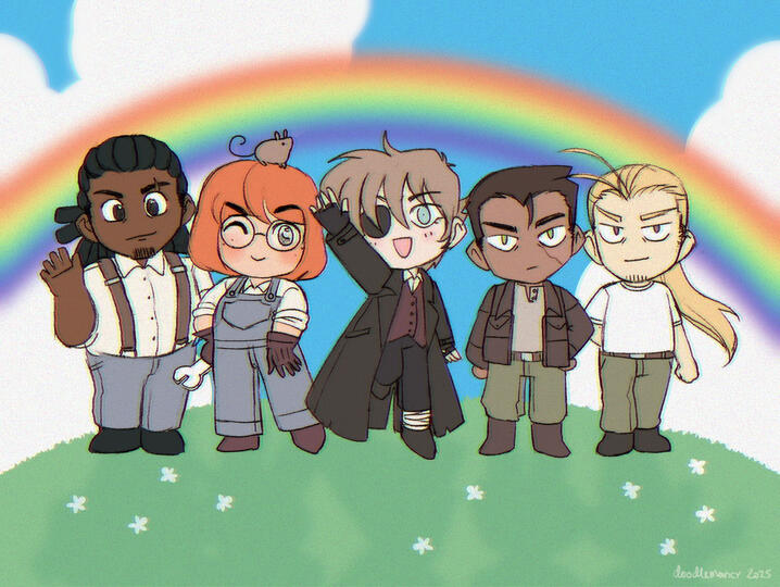 Main cast chibis (2025)